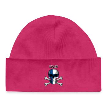 Skull Jolly Roger Pirate Flag Suomi R6Z - Baby Organic Beanie - white - Front