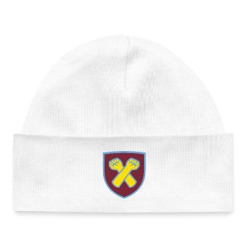 Cross hammer Hammers salute crossed arms irons - Baby Organic Beanie - white - Front