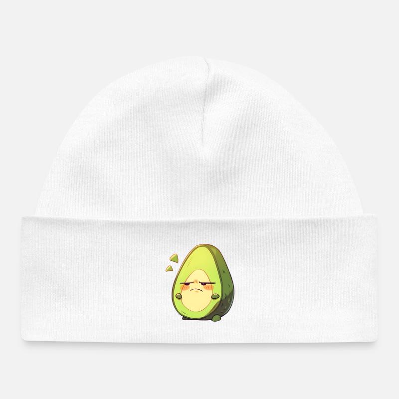 Conception de dessin animé d’avocat en colère - Bonnet bébé bio - blanc