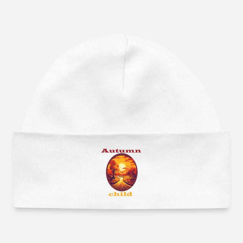 Enfant d’automne - Bonnet bébé bio - blanc