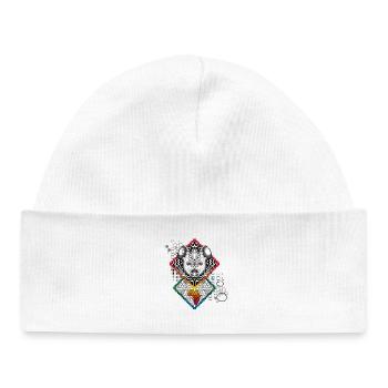Hyena Chart Africa - Baby Organic Beanie - white - Front