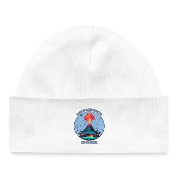 Popocatepetl Vulkan - Baby Organic Mütze - Weiß - Vorne