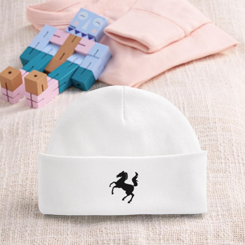 Pferd Symbol dynamisch springend Baby Organic Mütze