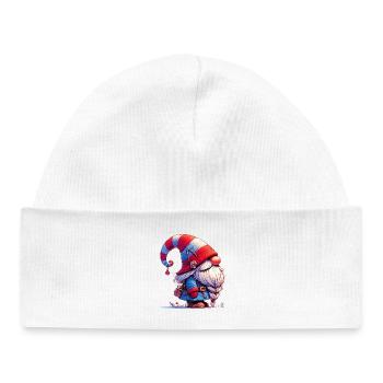 Gnome Goblin Elf - Baby Organic Beanie - white - Front