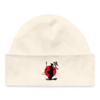 Ronin Guitar Player - Baby Organic Beanie - white - Front