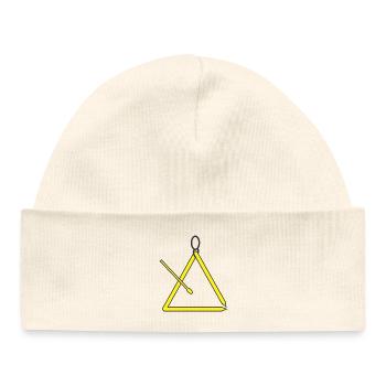 Triangle - Baby Organic Beanie - white - Front