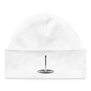 Logo d’acupuncture - Bonnet bébé bio - blanc - Devant