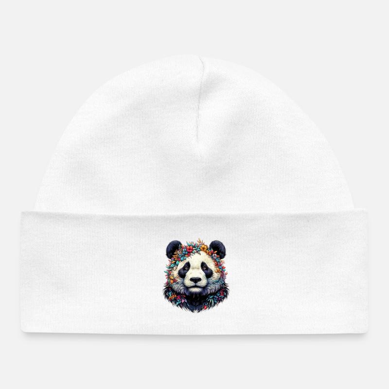 Panda - Baby Organic Mütze - Weiß