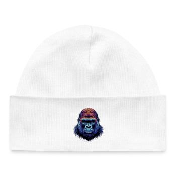 Gorilla - Baby Organic Beanie - white - Front