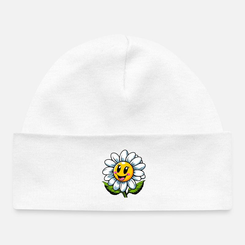 Gänseblümchen - Baby Organic Mütze - Weiß