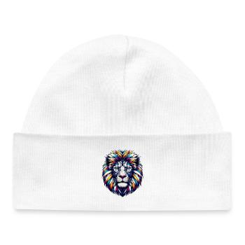 Lion - Baby Organic Beanie - white - Front