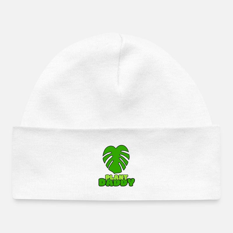 Papa des plantes - Bonnet bébé bio - blanc