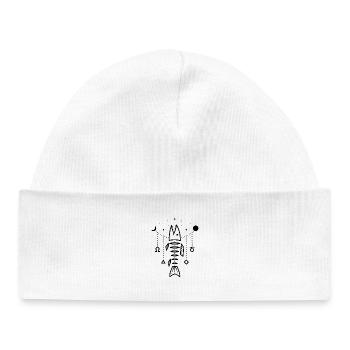 Fishing - Design Fish in Boho Style - Baby Organic Beanie - white - Front