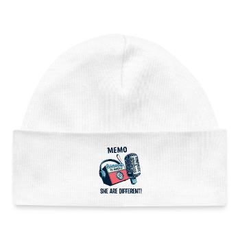 They are different ! - Baby Organic Beanie - white - Front