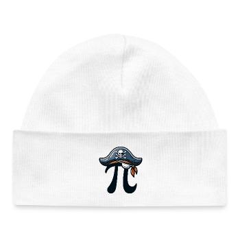 Pirate Pi Day Pirate Motif Fans de mathématiques Enseignant - Bonnet bébé bio - blanc - Devant