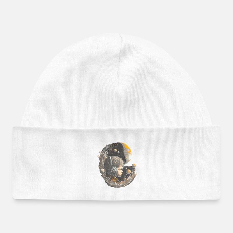 Moonchild moderne - Bonnet bébé bio - blanc