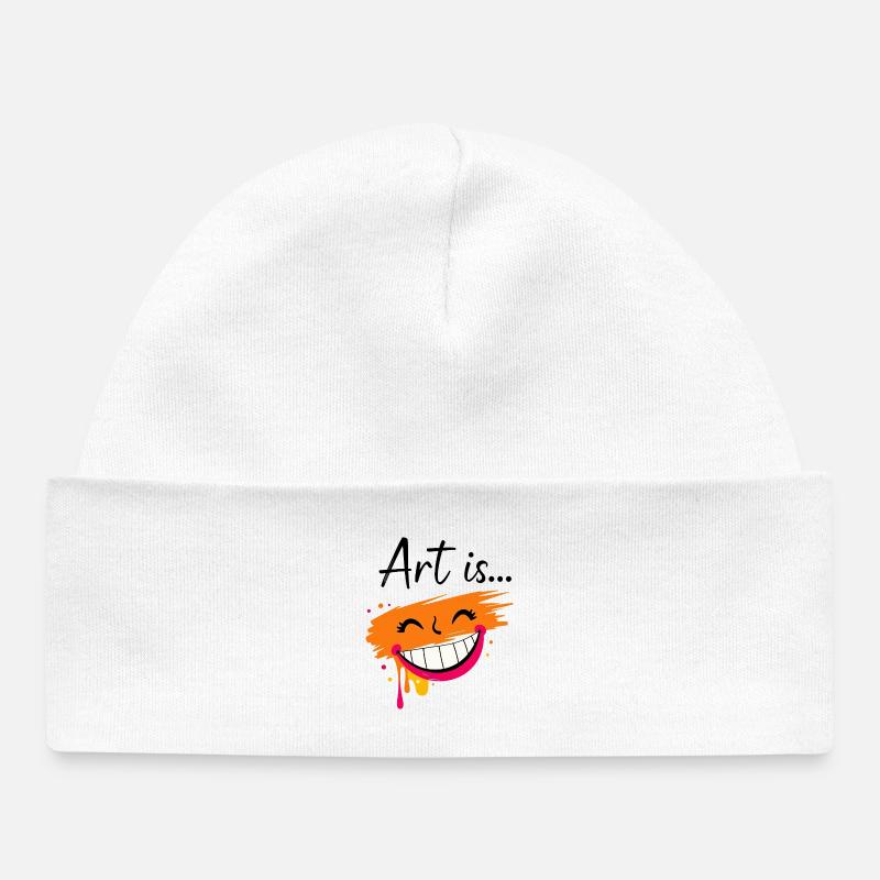 Art is - Bonnet bébé bio - blanc