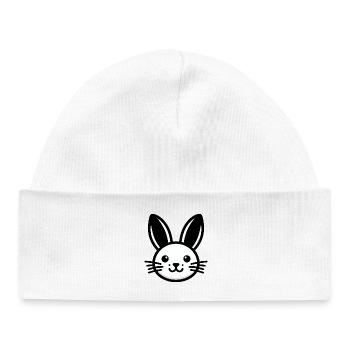 Lapin Lapin Lapin - Bonnet bébé bio - blanc - Devant