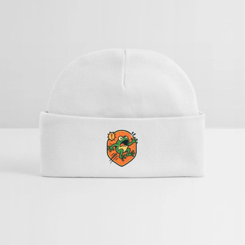 Panikfrosch-Abzeichen Baby Organic Mütze