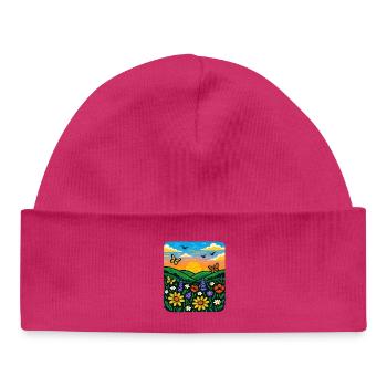 Summer Meadow - Baby Organic Beanie - white - Front