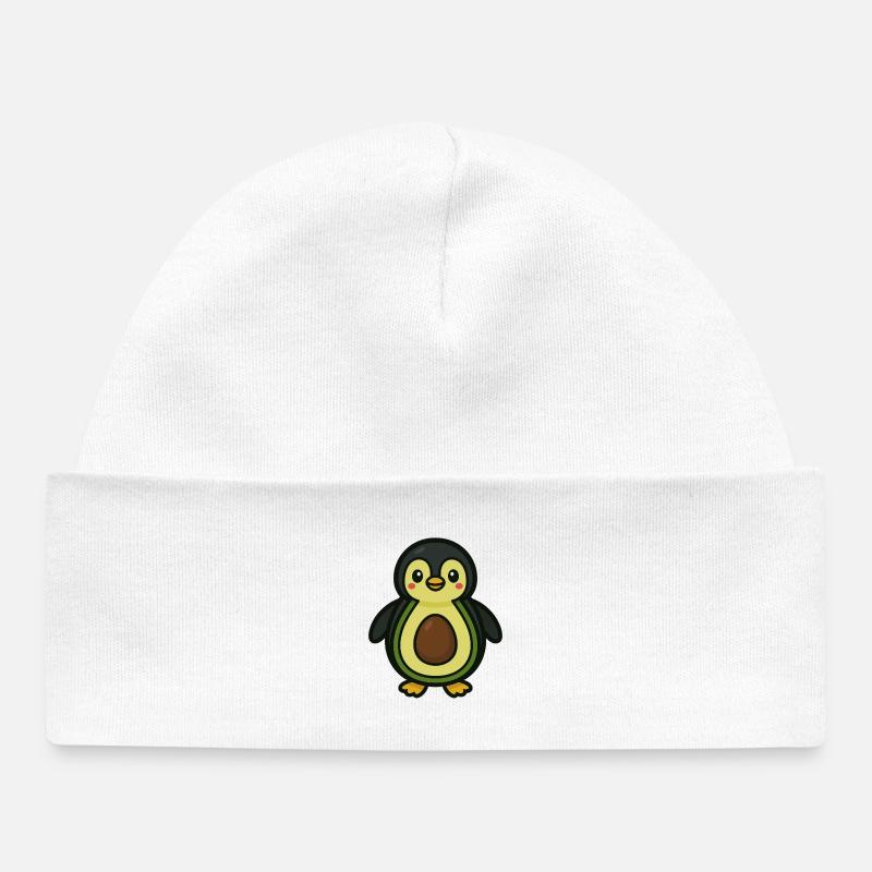 Pingucado - Baby Organic Beanie - white