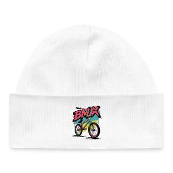 Graffiti Vintage BMX Bike Art - Baby Organic Beanie - white - Front