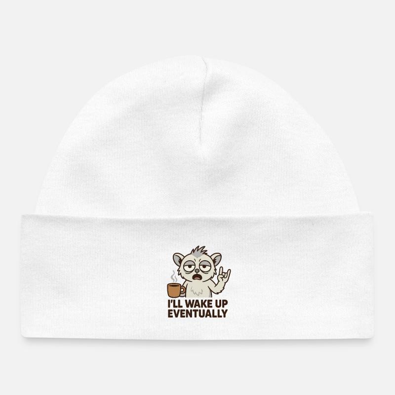 Café du matin - Bonnet bébé bio - blanc