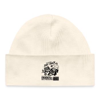 Tennesee Dirt Track Noir - Bonnet bébé bio - blanc - Devant