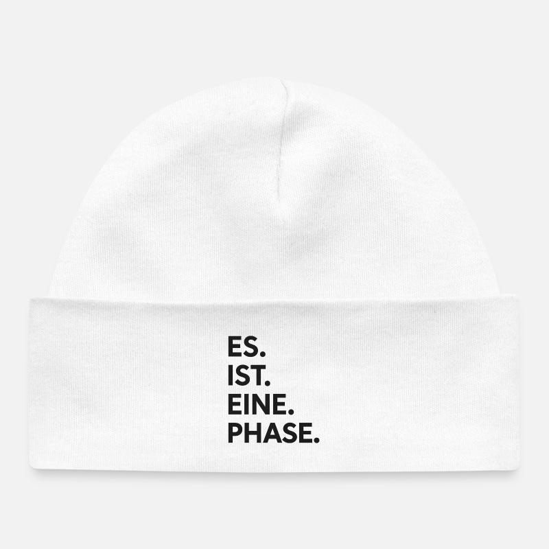 Il. est. Un. Phase. - Bonnet bébé bio - blanc