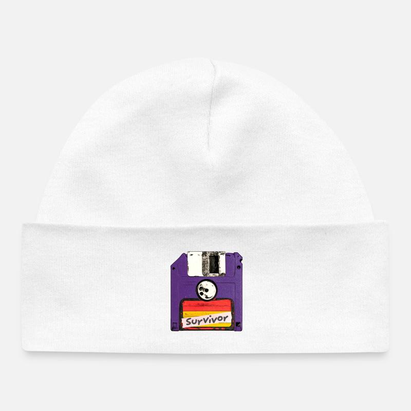 Cassette survivante - Bonnet bébé bio - blanc