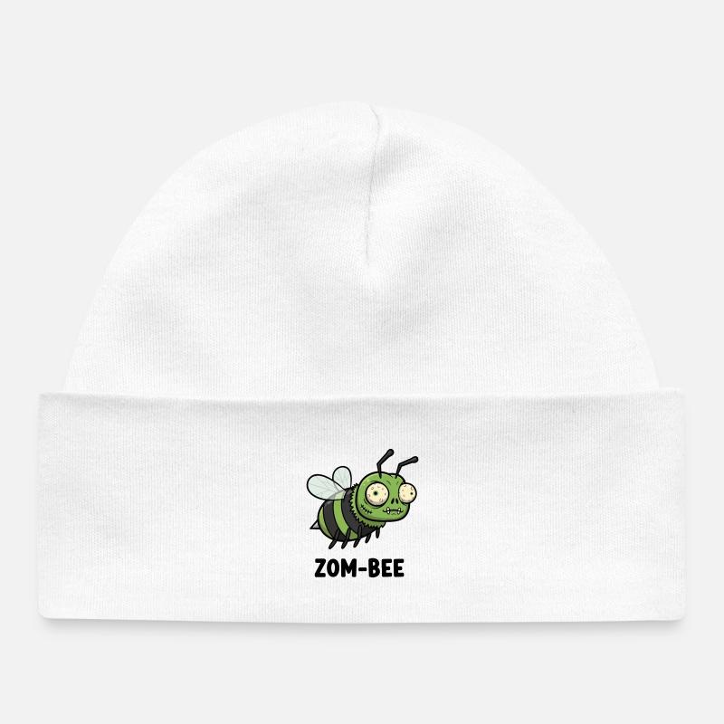 Bourdonnant mort - Bonnet bébé bio - blanc