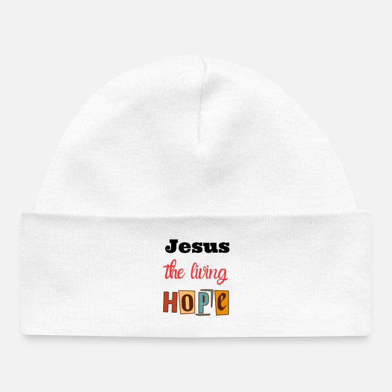 Joie de vivre Hope Design - Bonnet bébé bio - blanc