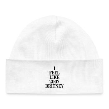 I FEEL LIKE 2007 BRITNEY - Baby Organic Beanie - white - Front