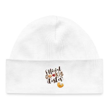 Testeur de cookies officiel - Bonnet bébé bio - blanc - Devant