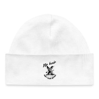Sphynx Cat No Hair Don't Care - Baby Organic Beanie - white - Front