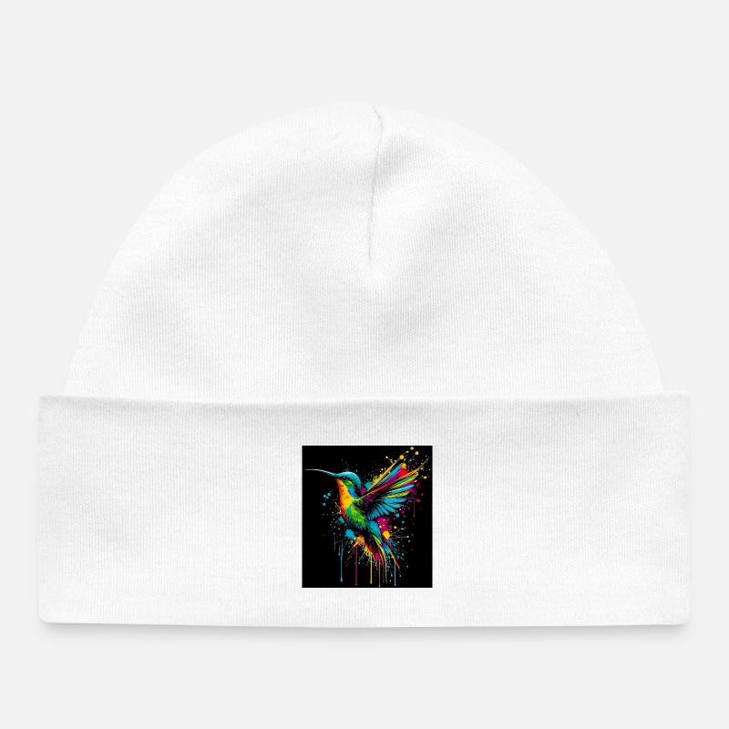 colibri - Bonnet bébé bio - blanc