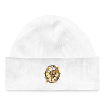 Mummy in splatter look - Baby Organic Beanie - white - Front
