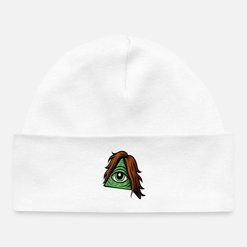 Haariminati – Le secret le plus poilu - Bonnet bébé bio - blanc