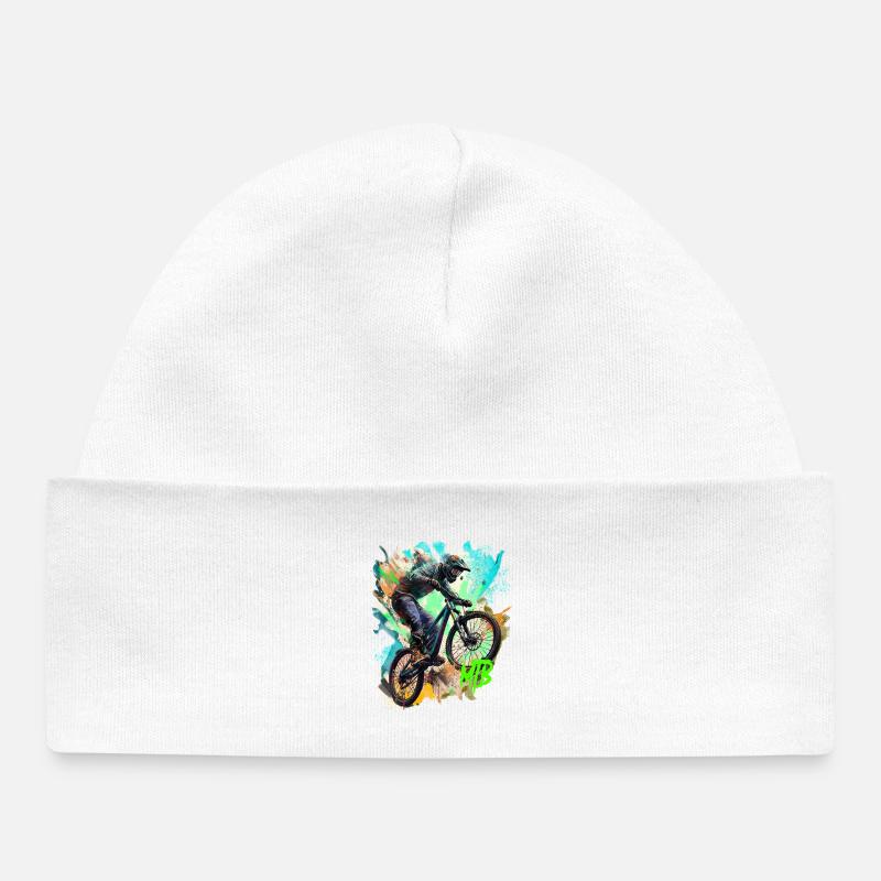 Vélo VTT - Bonnet bébé bio - blanc