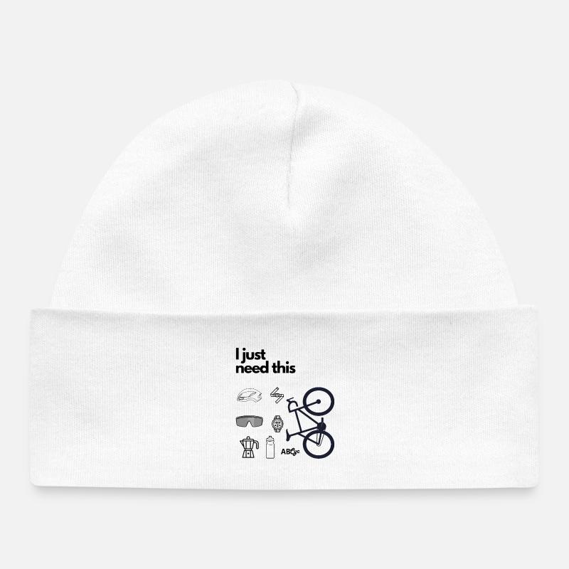 J’ai juste besoin de ça - Bonnet bébé bio - blanc