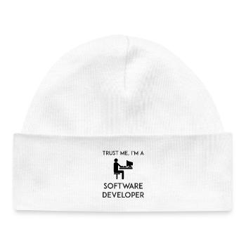 Croyez-moi, je suis développeur logiciel - Bonnet bébé bio - blanc - Devant