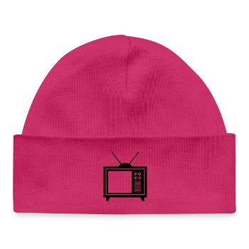 television - Baby Organic Beanie - white - Front