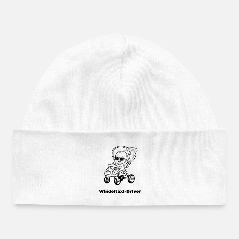 Chauffeur de Taxi Couche - Bonnet bébé bio - blanc
