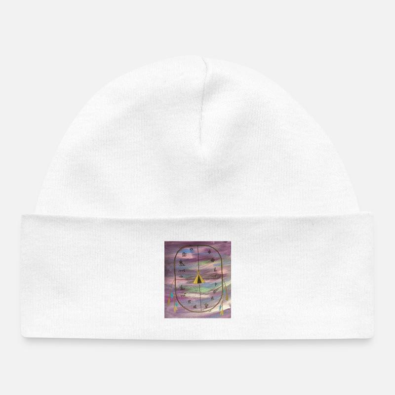 Tambour de cérémonie - Bonnet bébé bio - blanc
