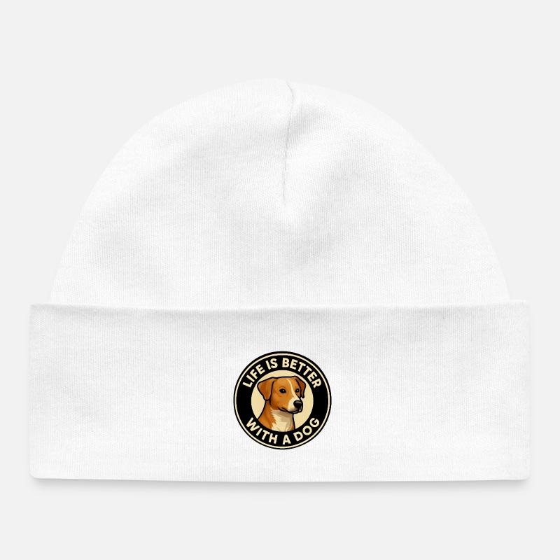 La vie est meilleure avec - Bonnet bébé bio - blanc
