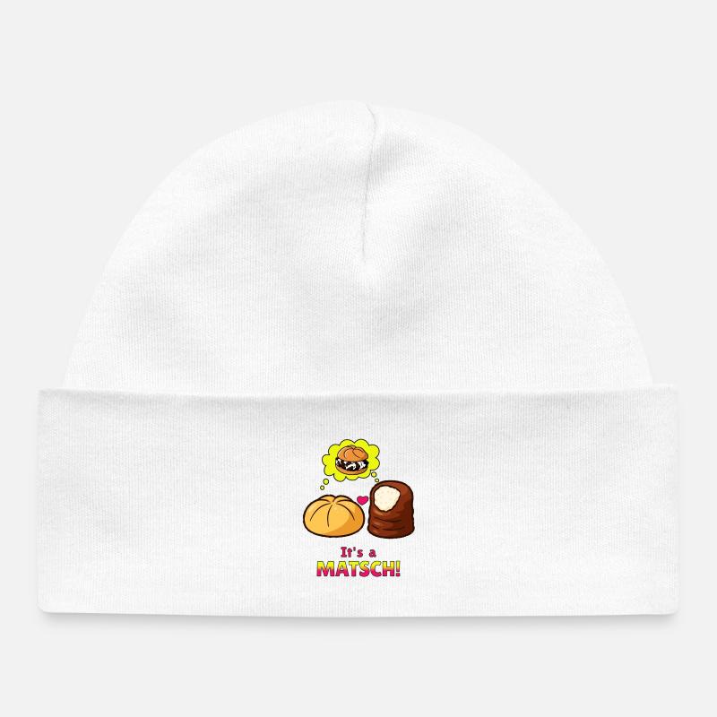 La boue roule dans l’amour – c’est une boue. - Bonnet bébé bio - blanc