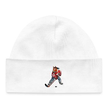 Eishockey Pferd - Baby Organic Beanie - white - Front