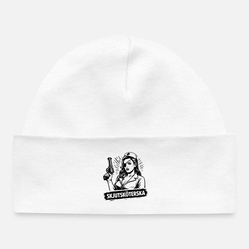 Infirmière de tir - Bonnet bébé bio - blanc