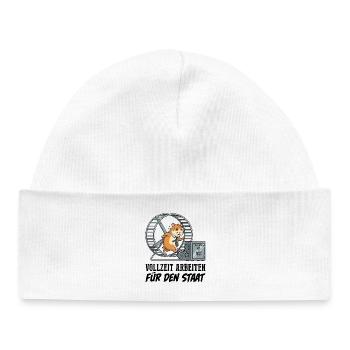 Working full-time for the state - Baby Organic Beanie - white - Front