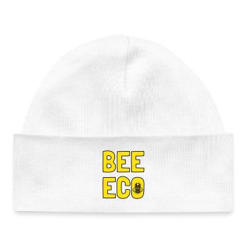 Bee Eco Abeille Jaune Pollen - Bonnet bébé bio - blanc - Devant